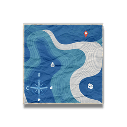 Sea Chart Poster