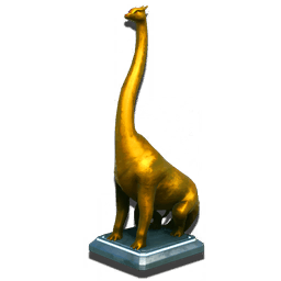 Gold Diplo Statue