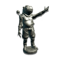 Silver Gek Statue