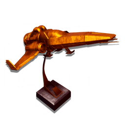 Gold Fighter Statue