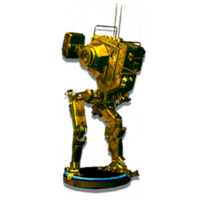 Gold Walker Statue