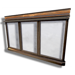 Large Timber Triple Window