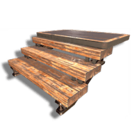 Timber Half Ramp Platform